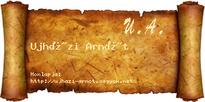 Ujházi Arnót névjegykártya